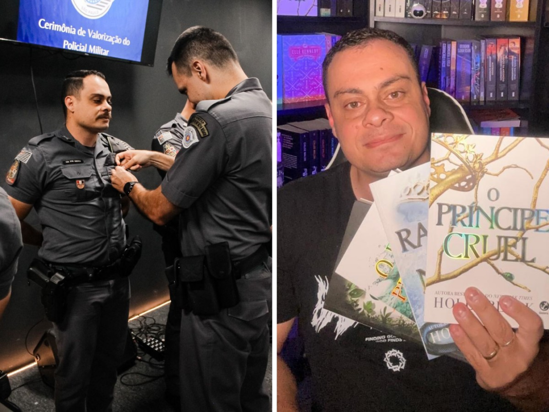 PM do interior de SP viraliza ao falar de livros de fantasia e reage: ‘Por trás da farda tem um ser humano’