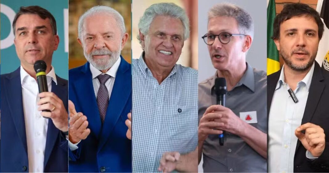 Quaest no Paraná: Flávio Bolsonaro, 41%; Lula, 23%; Ronaldo Caiado, 5%; Romeu Zema, 3%; e Renan Santos, 2%