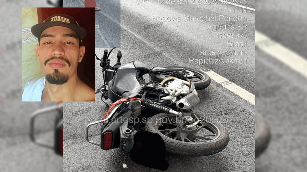 Jovem de 26 anos morre em acidente de moto na Rodovia Marechal Rondon no dia do seu aniversário