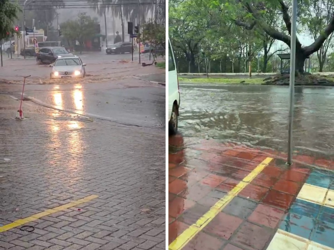 Chuva forte causa alagamentos em avenidas de Campinas nesta quarta-feira