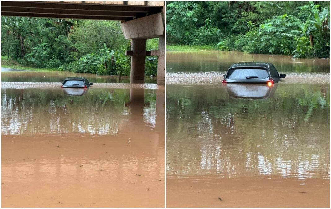 Forte chuva causa alagamentos, erosão e queda de ponte no interior de São Paulo