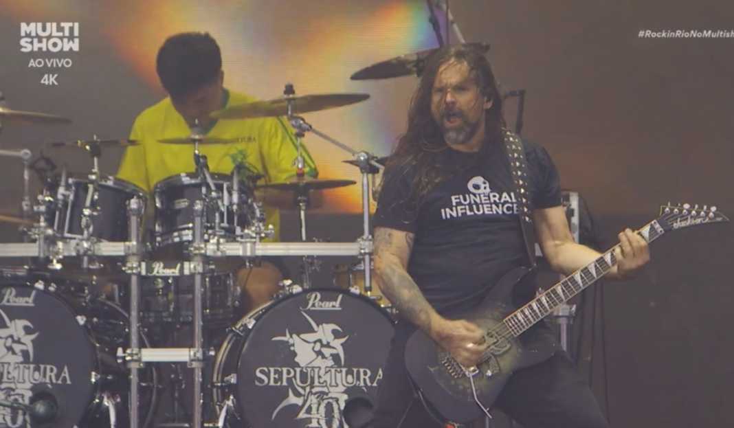 Camiseta de projeto de Campinas usada por guitarrista do Sepultura em show no Rock in Rio chama atenção