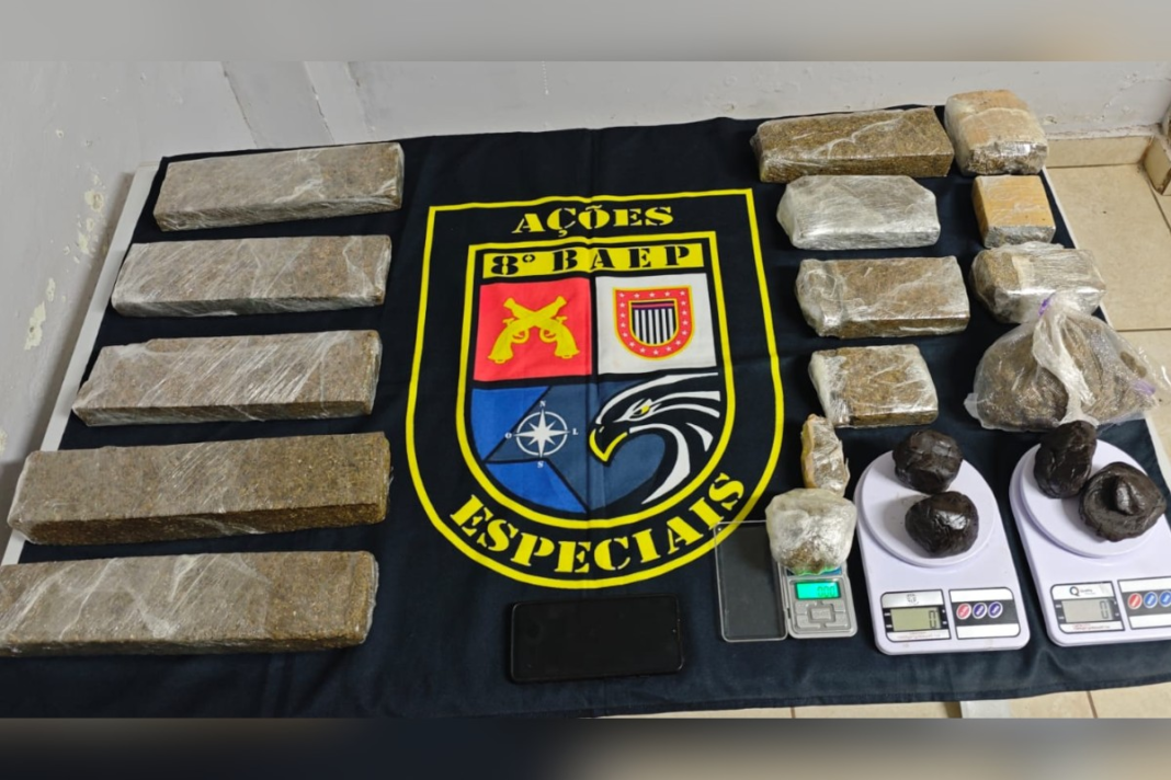 Mulher é flagrada com tabletes de maconha em ‘casa bomba’ no Parque Imperial, em Presidente Prudente
