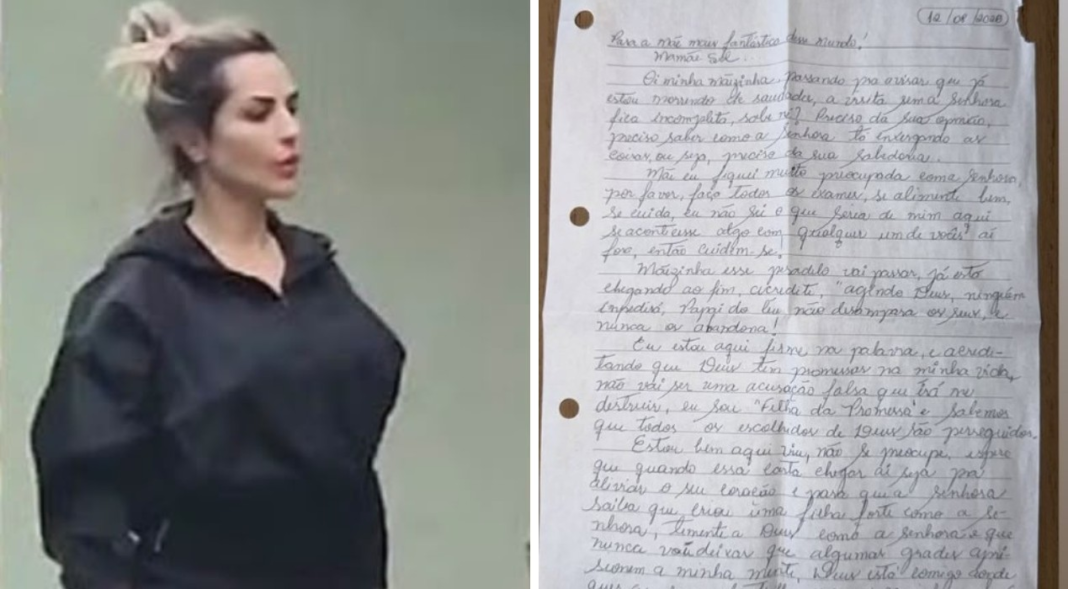 Deolane Bezerra escreve carta à mãe de dentro da prisão: ‘Esse pesadelo vai passar’