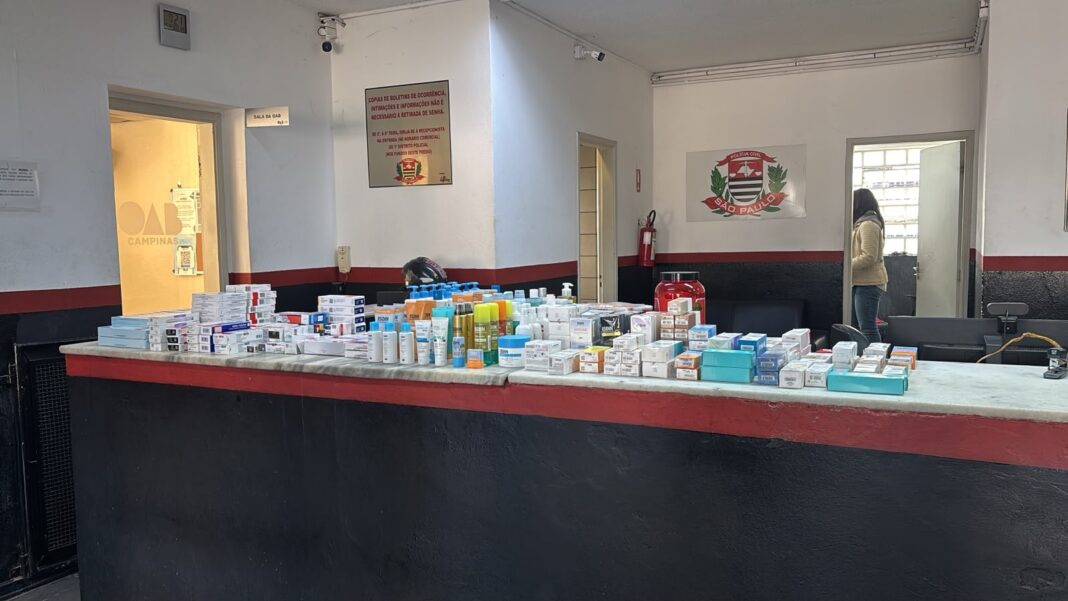 Criminosos arrombam farmácia no Cambuí e um suspeito é preso após pneu estourar durante fuga