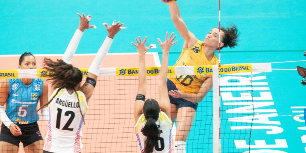 Brasil estreia com vitória sobre Venezuela no Campeonato Sul-Americano de Vôlei Feminino