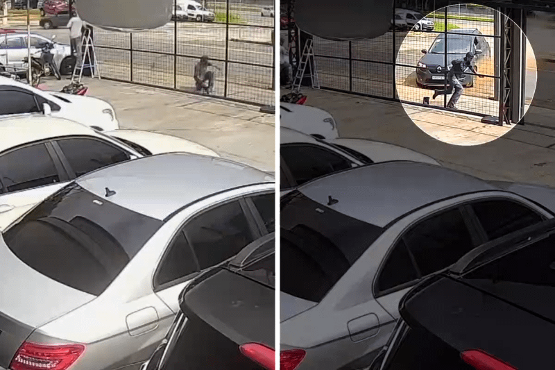 Homem escapa de atropelamento por carro desgovernado em São José dos Campos