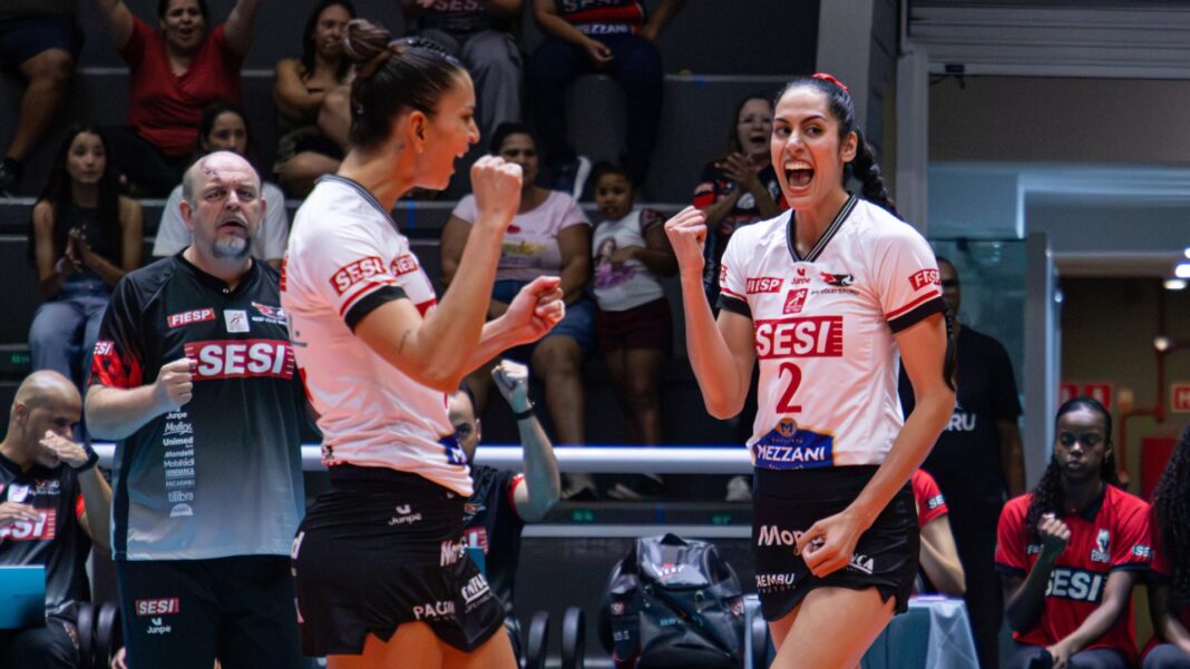 Sesi-Bauru triunfa sobre Fluminense e segue invicto na Superliga Feminina